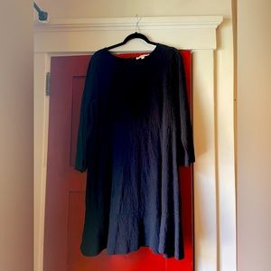 LOFT black long sleeve mini dress